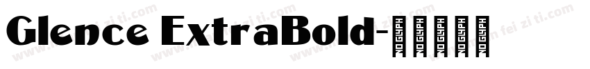 Glence ExtraBold字体转换